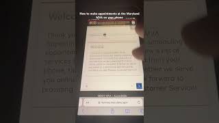 Maryland MVA appointment on your phone