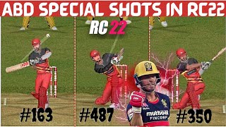 AB De Villiers Shots in RC22 | Real Cricket 22 Gold Shots | ABD MR. 360🏏