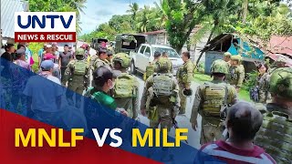 MNLF at MILF, nagbakbakan sa Cotabato; 1 sibilyan, tinamaan ng ligaw na bala