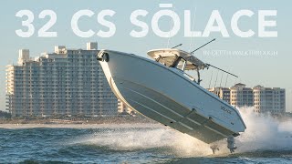 First Look at the 32 CS by SŌLACE Boats. In-depth Walkthrough Video.