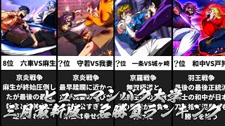 【ヒューマンバグ大学】3月最新版 名勝負ランキング