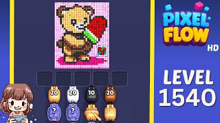 Pixel Flow Level 1540 Solution Walkthrough