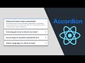 How to Make Accordion in React JS