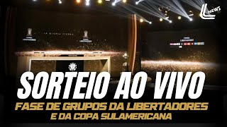 SORTEIO LIBERTADORES AO VIVO DIRETO DA SEDE DA CONMEBOL NO PARAGUAI - SORTEIO SULAMERICANA AO VIVO!