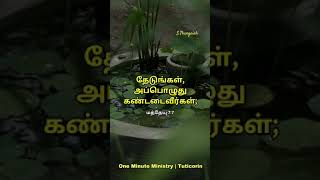 இன்றைய நாளுக்கான வேத வசனம்|Today's Bible Verse in Tamil |Bible Stories|S Thangaiah #tamilbibleverse