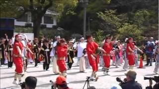 総踊り(黒田武士)＠第８回太宰府門前真舞祭(だざいふ遊園地前会場)