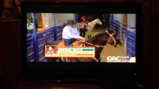 Barrel racing 2012 NFR Round 1