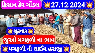 નવી મગફળીના બજાર ભાવ | મગફળીના આજના બજાર ભાવ | ગોંડલ મગફળીના ભાવ | Gondal marketing yard 27.12.2024