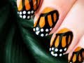 Monarch Butterfly Nail Art