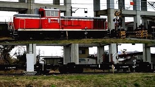 DE10 1571+チキ5200 工事臨時列車 工9158レ(ジョイント音重視)