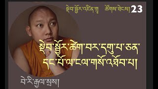 སྡེབ་སྦྱོར་ཚེག་བར་དགུ་པ་ཅན་དང་པོ་ལ་ངལ་གསོ་འཐོབ་པ། སྡེབ་སྦྱོར་འཛིན་གྲྭ་ཚོགས་ཐེངས ༢༣