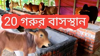 20 টি গরুর আধুনিক গোয়াল তৈরি খরচ/ ক্রেতার দামেই বিক্রি হবে গরু/The cost of building 20 cow dwellings