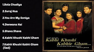 Kabhi Kushi Kabhi Gham Movie All Songs | SRK Kajol Amitaab & Hritik | Udith Lata & Sonu |