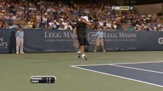 Washington SF 2009 - Roddick vs Isner (End of second set)