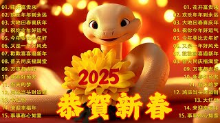 2025蛇年新年歌🌟恭喜發財迎財神🐍賀歲金曲🎶【CNY】新年群星🏆傳統賀歲專輯🏮年年吉祥如意🍊