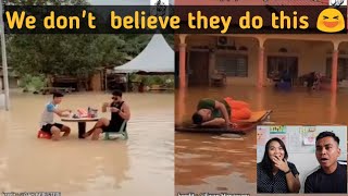 Guru Indonesia Kaget Melihat Orang Malaysia Bisa "Menikmati" Musibah Banjir