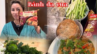 Bữa trưa nấu bánh đa cua gói , đi mua máy giặt , đi ăn ốc ở lê lai Hai Phong