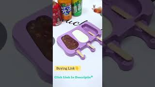 Mould with Lid | Ice Cream and Chocolate |  DIY Ice Pop Molds | Ice Cream Popsicle Maker  #shorts