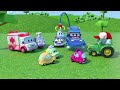 oh no ambulance and amber robot ambulance gets crazy super race car to the rescue cars rescue