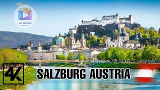 Salzburg, Austria   Walking Tour (4K )      Top 10 / Video with GoPro  Best place to visit