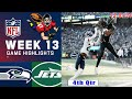 Jets Vs. Seattle Seahawks WEEK 13'' FULL GAME 3rd - + 4th Highlights l NFL SEASON 2024