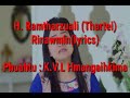 h ramtharzuali thartei rinawmin lyrics video