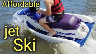 Riding our $750     Kawasaki 750ss Jet Ski .  First ride of the year