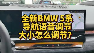 全新BMW 5系导航语音大小怎么进行调节？