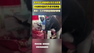 母親因車禍偏癱生活無法自理 小夥兩年健身只為更好照顧她 網友：兒子孝順是媽媽的驕傲