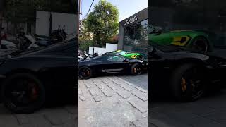 😱🖤😎🤟🔥 cars Lovers gurugaon latest McLaren 720s Onyx black #shorts #youtubeshort #gurugram #india