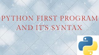 Basic syntax of python in hindi | Python print function |