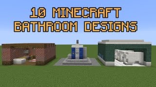 10 Minecraft Bathroom Designs!