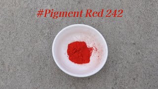 발색력이 뛰어나고 물 조절로 폭 넓은 발색이 가능한 Pigment Red 242 (PR242)