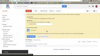 Setting up a Google Group for a Class Discussion