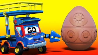 Truck videos for kids -  EASTER: Hunt for the Missing Easter Eggs  - Super Truck in Car City !