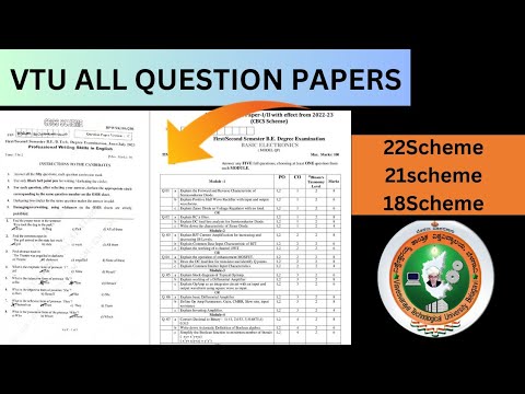 VTU ALL QUESTION PAPERS AVAILABLE 📝👆 - YouTube