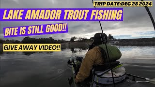 Lake Amador Trout Fishing. Bite is still good!!!