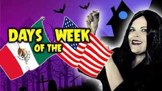 Days of the Week in English and Spanish! | Addams Family | Martin and Rose Music