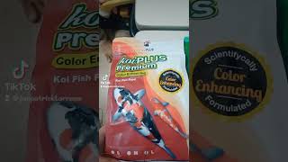 Koi PLUS Premium fish pellets review (color and growth enhancer)