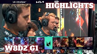 RGE vs BDS - Highlights | Week 8 Day 2 S12 LEC Summer 2022 | Rogue vs Team BDS W8D2