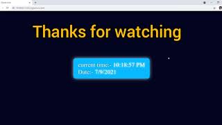 Date and time by using javascript | digital clock | #webdesinging | html,css and javascript Clock