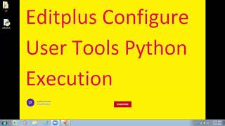 EditPlus Configure user tools python app
