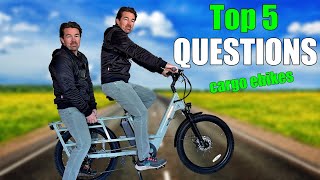 5 MOST ASKED Questions about Cargo ebikes  |  Letrigo Minivan SE