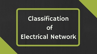 Classification of Electrical Network