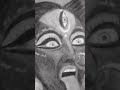 Kali Mata ka drawing, Angry Kali maa drawing #short #shorts #drawing #mahakali