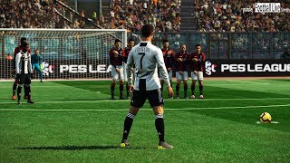 PES 2019 | Bologna vs Juventus | C.Ronaldo Free Kick Goal | Gameplay PC