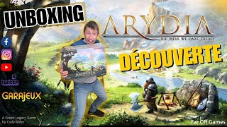 ARYDIA ! LE JEU LE PLUS ATTENDU DE 2025 est arrivé à la GARAJEUX |  Unboxing et découverte !