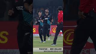 Kiwis Edge Out Pakistan in a final-ball thriller 🏏#Pakistan vs #NewZealand #SportsCentral #PCB M2B2A