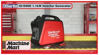 Clarke IG1200D EURO 5 Compliant 1100W Inverter Generator