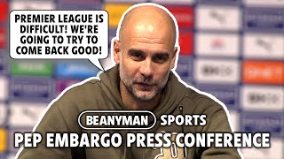 'Premier League is DIFFICULT! We will try to come back GOOD' | Man City 1-2 Brentford | Pep Embargo